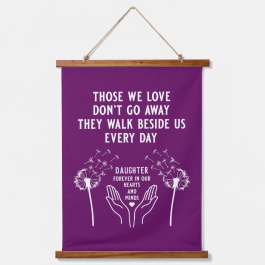 Tapisserie Suspendue Réception funéraire en mémoire (Recto)