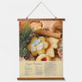 Tapisserie Suspendue Recette de biscuits de sucre (Recto)