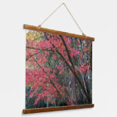 Tapisserie Suspendue Red Maple Leaves on Tree Botanical (Angulaire)