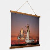 Tapisserie Suspendue Red Sky for Space Shuttle Atlantis Launch (Angulaire)