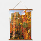 Tapisserie Suspendue Réflexions dorées dans les rues de philadelphie (Recto)