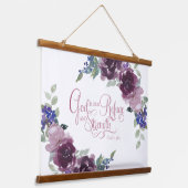 Tapisserie Suspendue Refuge et résistance fleuri violet (Angulaire)