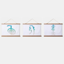 Reiki Symboles Tapestry Wall Art
