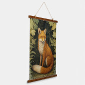 Tapisserie Suspendue Renard dans la forêt, style Art nouveau (Angulaire)