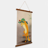 Tapisserie Suspendue Renard dansant Ohara Koson 1910 (Angulaire)