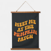Tapisserie Suspendue Rencontrez-Moi Au Patch Citrouille (Recto)
