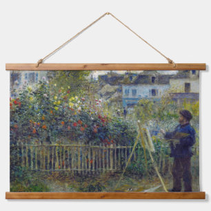 Tapisserie Suspendue Renoir - Claude Monet peignant dans son jardin