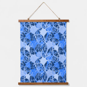 Tapisserie Suspendue Réseau Neuronal Neurones Bleus