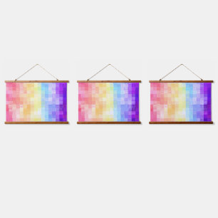 Tapisserie Suspendue Retro Boho Funky Quirky Xenogender Plaid Pride