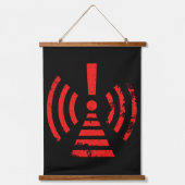 Tapisserie Suspendue Retro Keep Back Energy Warning Symbol (Recto)