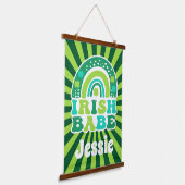 Tapisserie Suspendue Retro Rainbow Nom personnalisé St. Patrick's Day (Angulaire)