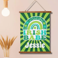 Retro Rainbow Nom personnalisé St. Patrick's Day