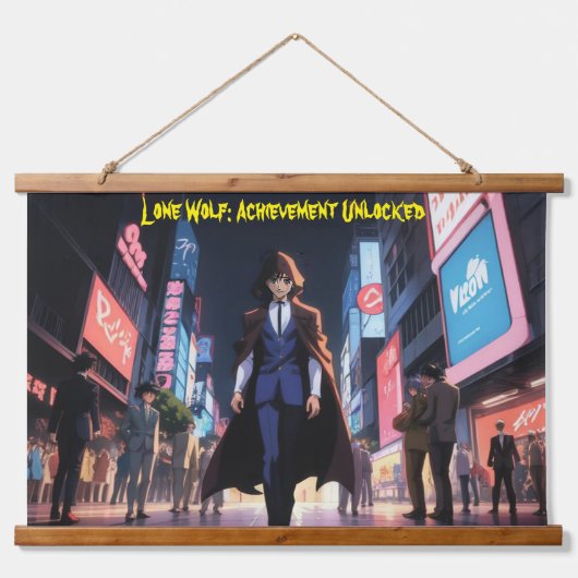 Tapisserie Suspendue Réussite du loup solitaire (Devant)