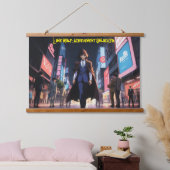 Tapisserie Suspendue Réussite du loup solitaire (Chambre à coucher)