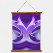 Tapisserie Suspendue Rêves arc-en-ciel à fleurs violettes (Recto)