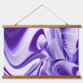 Tapisserie Suspendue Rêves arc-en-ciel à fleurs violettes (Devant)