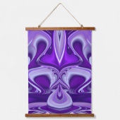Tapisserie Suspendue Rêves arc-en-ciel à fleurs violettes (Recto)