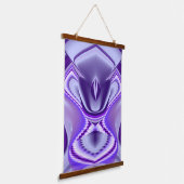 Tapisserie Suspendue Rêves arc-en-ciel à fleurs violettes (Angulaire)