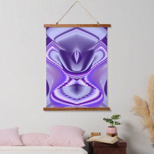 Tapisserie Suspendue Rêves arc-en-ciel à fleurs violettes