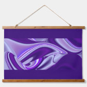 Tapisserie Suspendue Rêves arc-en-ciel à fleurs violettes (Devant)