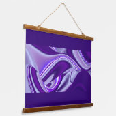 Tapisserie Suspendue Rêves arc-en-ciel à fleurs violettes (Angulaire)