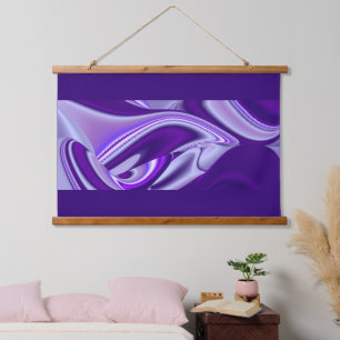 Tapisserie Suspendue Rêves arc-en-ciel à fleurs violettes