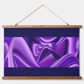 Tapisserie Suspendue Rêves arc-en-ciel à fleurs violettes (Devant)