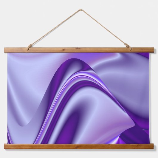 Tapisserie Suspendue Rêves arc-en-ciel à fleurs violettes (Devant)