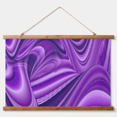 Tapisserie Suspendue Rêves arc-en-ciel à fleurs violettes (Recto)