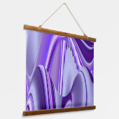 Tapisserie Suspendue Rêves arc-en-ciel à fleurs violettes (Angulaire)