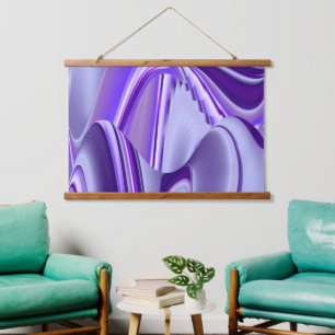 Tapisserie Suspendue Rêves arc-en-ciel à fleurs violettes