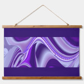 Tapisserie Suspendue Rêves arc-en-ciel à fleurs violettes (Devant)