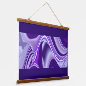 Tapisserie Suspendue Rêves arc-en-ciel à fleurs violettes (Angulaire)