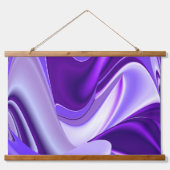 Tapisserie Suspendue Rêves arc-en-ciel à fleurs violettes (Devant)