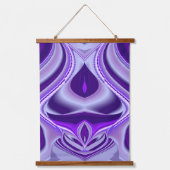 Tapisserie Suspendue Rêves arc-en-ciel à fleurs violettes (Recto)