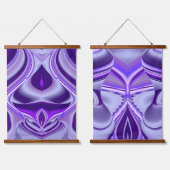 Tapisserie Suspendue Rêves arc-en-ciel à fleurs violettes (Double)