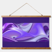 Tapisserie Suspendue Rêves arc-en-ciel à fleurs violettes (Devant)