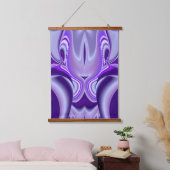 Tapisserie Suspendue Rêves arc-en-ciel à fleurs violettes (Chambre à coucher)