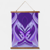 Tapisserie Suspendue Rêves arc-en-ciel à fleurs violettes (Recto)