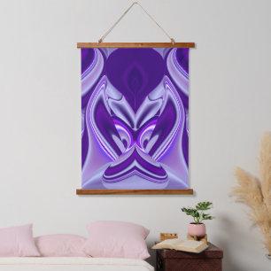 Tapisserie Suspendue Rêves arc-en-ciel à fleurs violettes