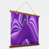 Tapisserie Suspendue Rêves arc-en-ciel à fleurs violettes (Angulaire)