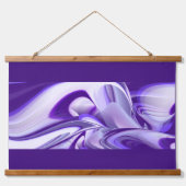 Tapisserie Suspendue Rêves arc-en-ciel à fleurs violettes (Devant)