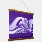 Tapisserie Suspendue Rêves arc-en-ciel à fleurs violettes (Angulaire)