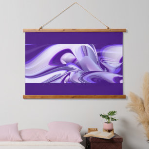 Tapisserie Suspendue Rêves arc-en-ciel à fleurs violettes