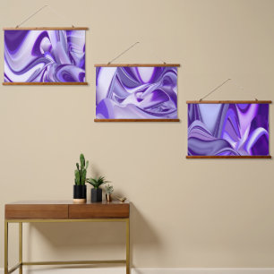 Tapisserie Suspendue Rêves arc-en-ciel à fleurs violettes