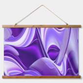 Tapisserie Suspendue Rêves arc-en-ciel à fleurs violettes (Devant)