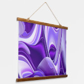 Tapisserie Suspendue Rêves arc-en-ciel à fleurs violettes (Angulaire)
