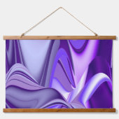 Tapisserie Suspendue Rêves arc-en-ciel à fleurs violettes (Devant)