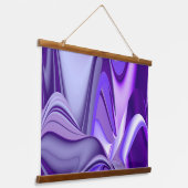 Tapisserie Suspendue Rêves arc-en-ciel à fleurs violettes (Angulaire)