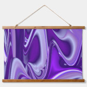 Tapisserie Suspendue Rêves arc-en-ciel à fleurs violettes (Devant)